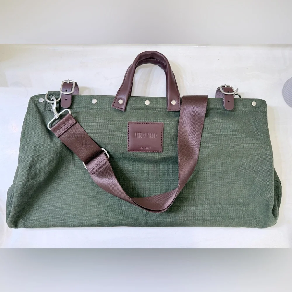 Line of Trade Olive Canvas Weekender Bag